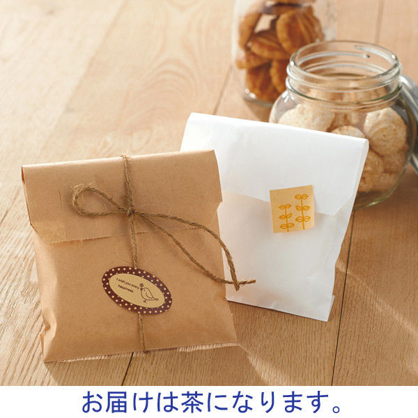 アスクル 紙平袋 茶 無地 大 1袋（200枚入）【紙袋】 オリジナル