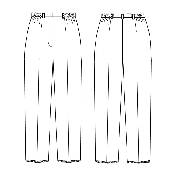 ナガイレーベン 女子パンツ ホワイト EL FY-4573（取寄品