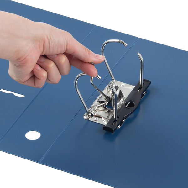 アスクル リングファイル A4タテ 2穴 レバー式アーチファイル 背