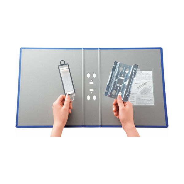 キングジム スーパードッチ〈脱・着〉イージー B5タテ とじ厚30mm 青 3