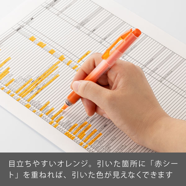 ぺんてる 蛍光ペン ノック式ハンディラインS オレンジ SXNS15-F ぺんてる 蛍光ペン ノック式ハンディラインS オレンジ SXNS15-F