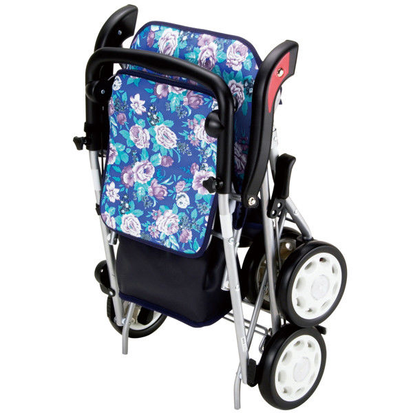 シルバーカー ノーブル 青花柄 ENB-011H マキテック（取寄品