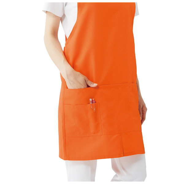 【新品・未使用】パタゴニア☆男女兼用シェフエプロン☆オレンジカラーがアクセント 作業服・作業用品 2WAYエプロン ボンマックスフェイスミックス