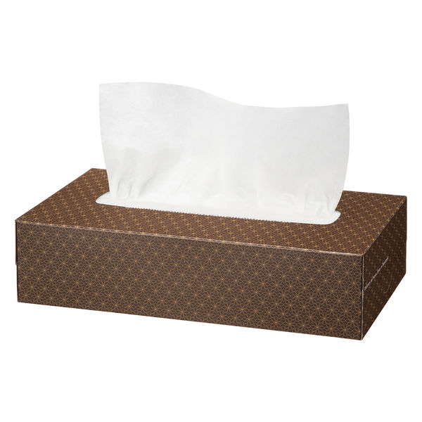 ティッシュペーパー 200組 （5箱入） オリジナルティッシュ モカ 5