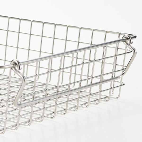 【美品】無印良品 １８ー８ ステンレスワイヤーバスケット３ ステンレスワイヤーバスケット3 | 無印良品