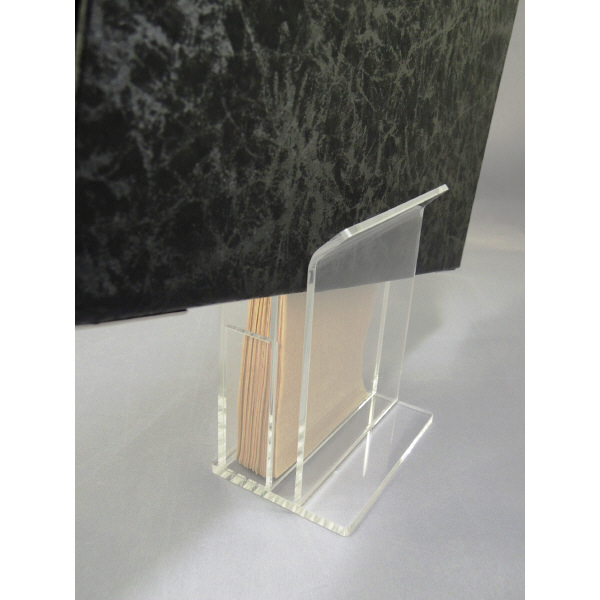 スマイル アクリル ナプキン立て付メニュースタンド 743763 1セット（5