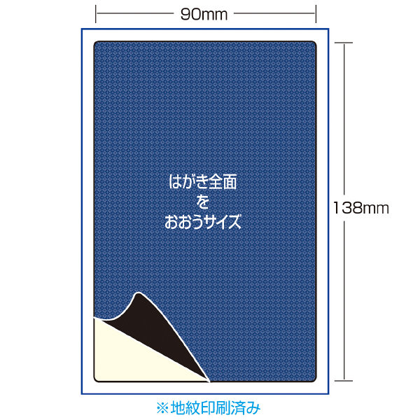 サンワサプライ　一度だけはがせる目隠しシール（1面付）　100×148mm　JP-HKSEC8　1冊（20枚入）