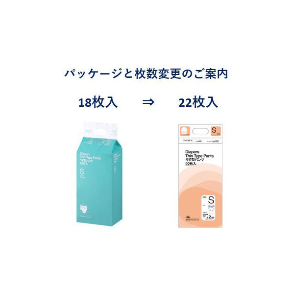 大人用おむつ/紙パンツ】アスクル×エルモアいちばん うす型