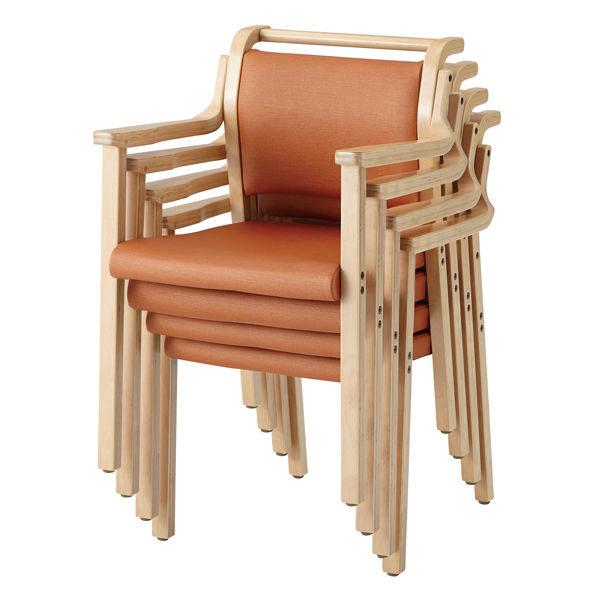 木製スラットバックチェア アームレスト付き　No.4 木製スラットバックチェア アームレスト付き No.4