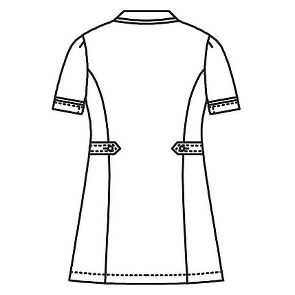 AITOZ（アイトス） ナースジャケット（パイピング） 女性用 半袖 