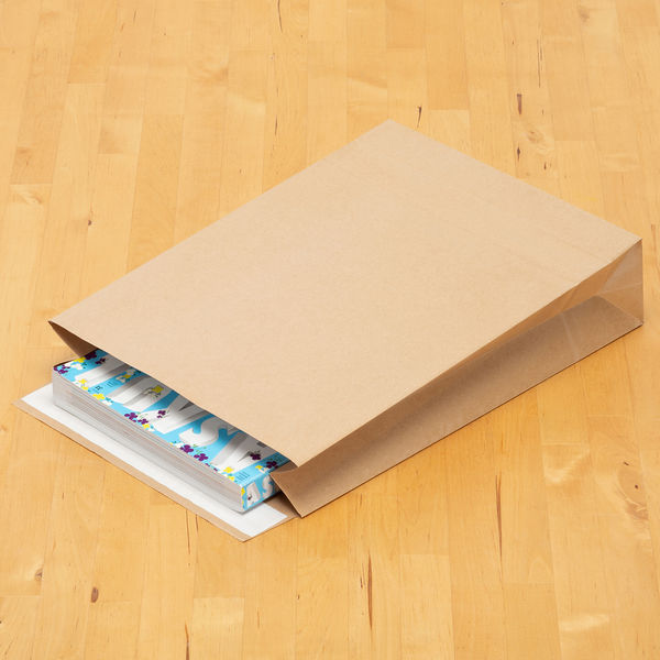 現場のチカラ」 スーパーバッグ 宅配袋（紙製） フィルム貼り 茶 中