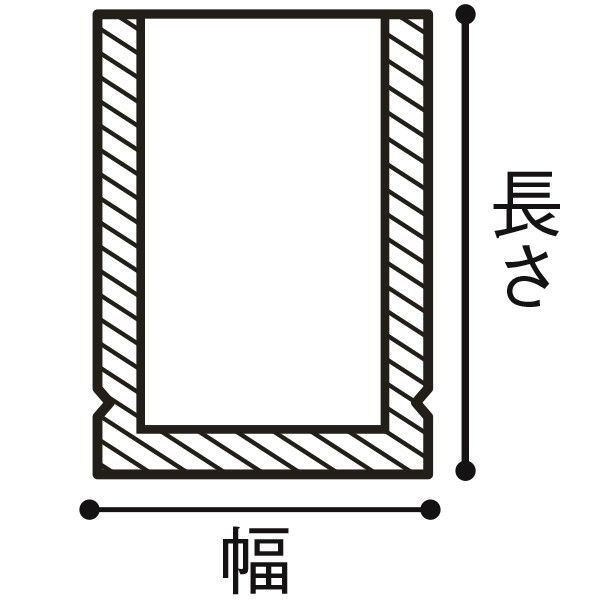 ナイロンポリ TLタイプ ポリ袋（規格袋） 16-25 160mm×250mm 1袋（100枚入） 福助工業 - アスクル