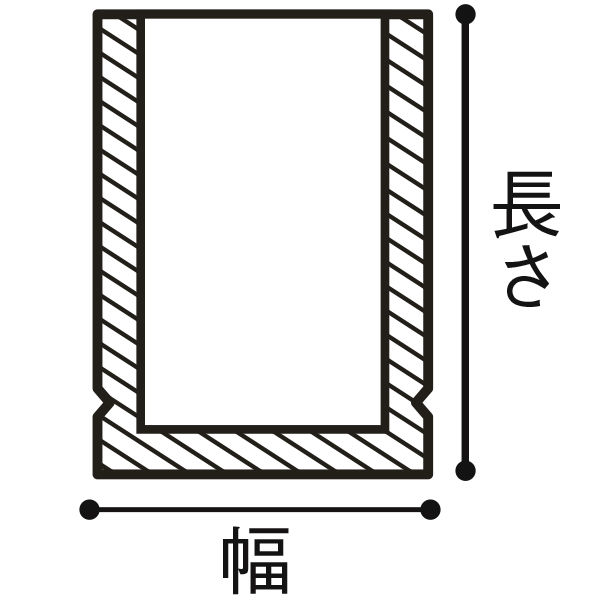 ナイロンポリ TLタイプ ポリ袋（規格袋） 14-20 140mm×200mm 1セット