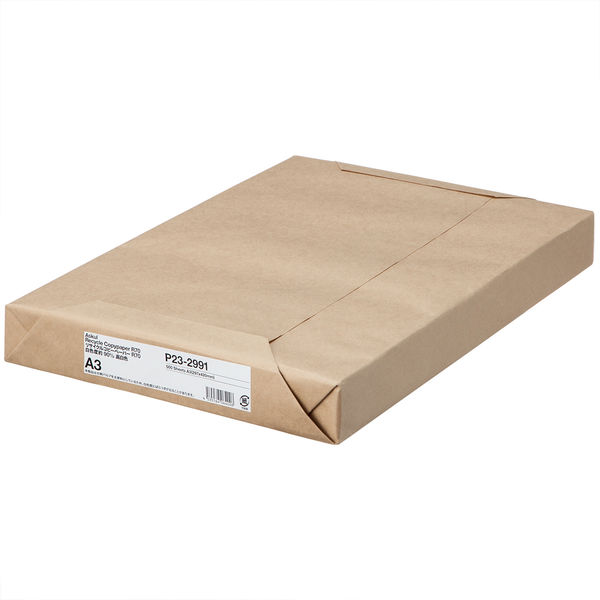 BCP-A3 100個入り　新品未開封品　1箱のお値段 リサイクルコピーペーパーR100 白色度80% A3 1箱（500枚入×3冊