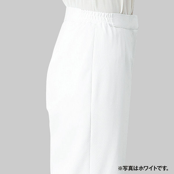 KAZEN レディススラックス 医療白衣 ネイビー LL 194-28（直送品
