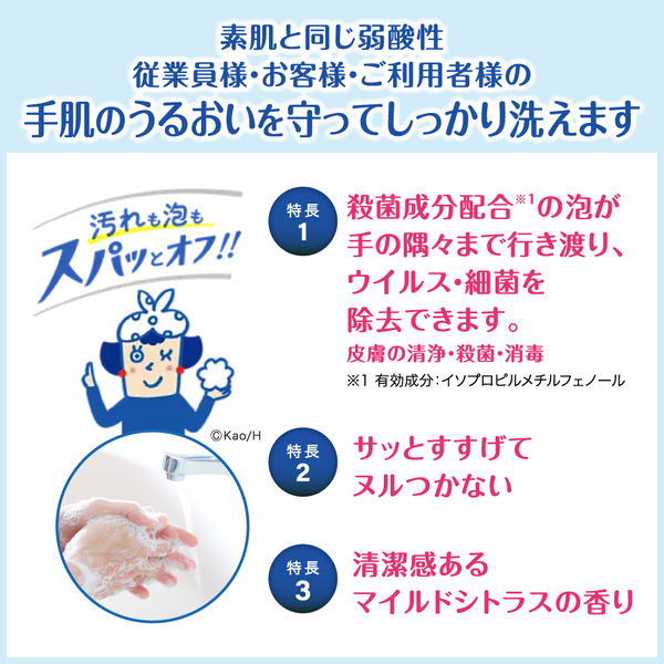 ビオレu 泡で出てくるハンドソープ マイルドシトラスの香り 業務 ビオレu 泡で出てくるハンドソープ マイルドシトラスの香り 業務