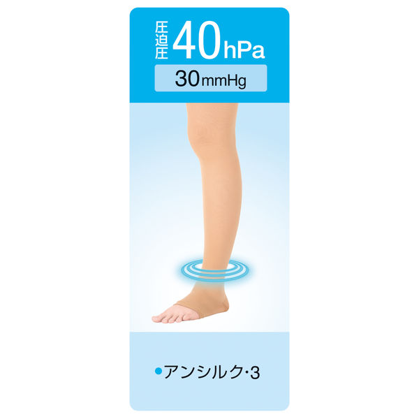 アルケア　アンシルク3 ハイソックス　L ライトブラウン　　3個 Amazon.co.jp: アルケア アンシルク・3 ハイソックス(つま先なし