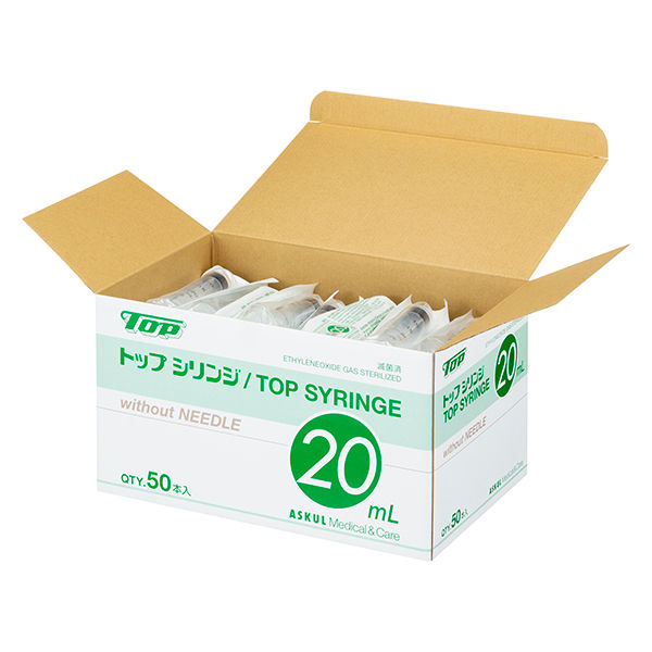 トップ シリンジ（針なし） 20mL 横口 01008 1箱（50本入