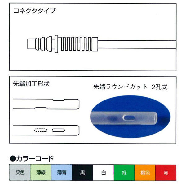 ニプロ 吸引カテーテル（8Fr./40cm） 23652 1箱（50本入） - アスクル