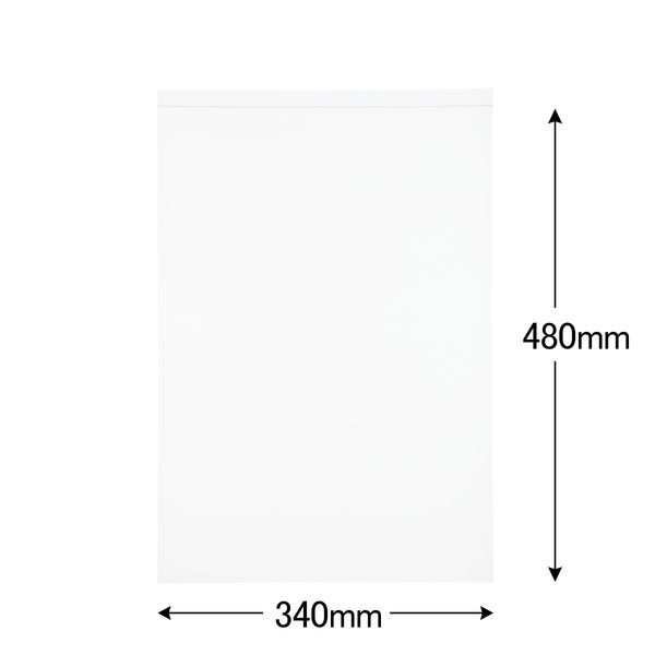 ユニパック（R）（チャック袋） 0.08mm厚 L-8 A3 340×480mm 1袋（100枚