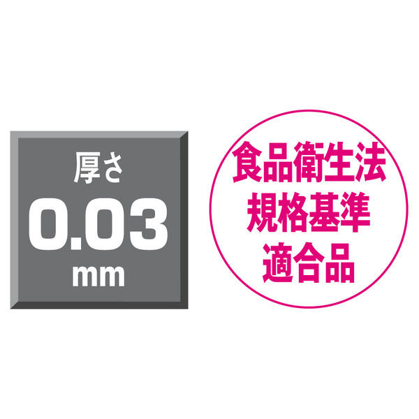 ポリ袋（規格袋） LDPE・透明 0.03mm厚 16号 340×480mm 1セット（3000