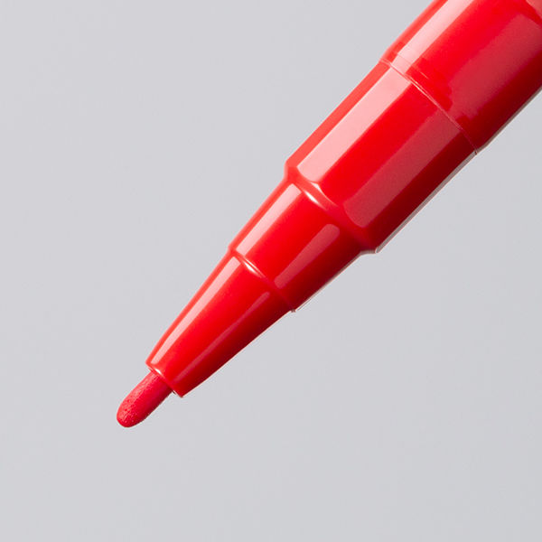 紙用マッキー 細字/極細 詰め替えタイプ 赤 10本 WYTS5-R 水性ペン 