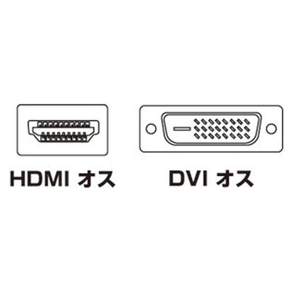 サンワサプライ ＨＤＭＩーＤＶＩケーブル KM-HD21-10K 1本 - アスクル