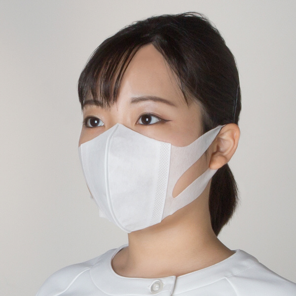 ユニ・チャーム　衛生マスク 立体タイプ 1層式　ホワイト　1箱（50枚入） 日本製 オリジナル