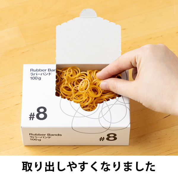 共和「現場のチカラ」 輪ゴム ラバーバンド #8 1箱（100g