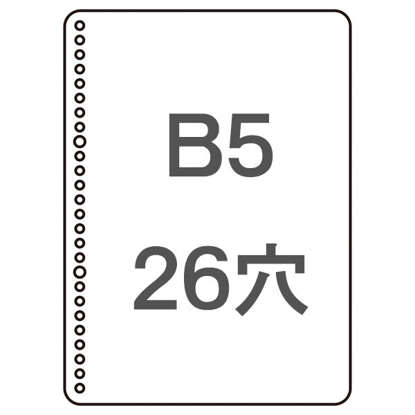 コクヨ 三色刷ルーズリーフ B5 補助帳 リ-106 - アスクル