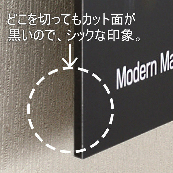 プラチナ万年筆 黒ハレパネ（R） 厚さ5mm B1（1080×760mm） AB1