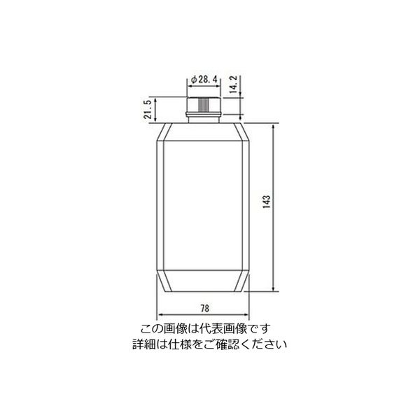 アズワン 角型瓶(フラット型) 500 1本(1個) 1-4638-01（直送品