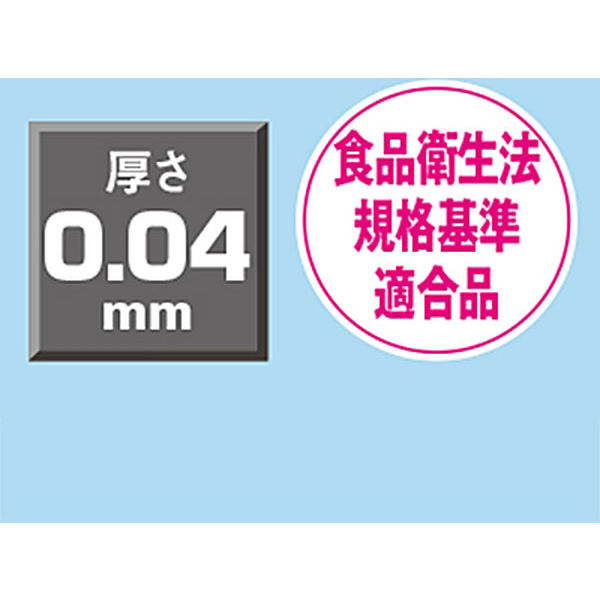 ポリ規格袋（ポリ袋） LDPE・透明 0.04mm厚 12号 230mm×340mm 1セット