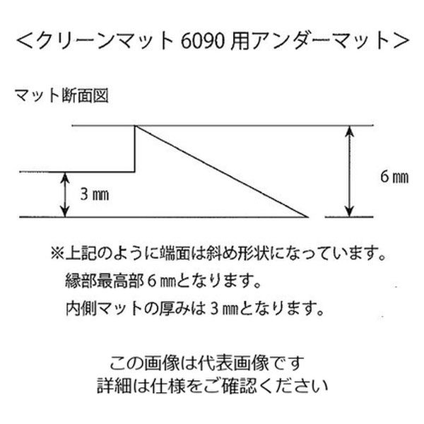 アズワン アズピュア粘着マット用フレーム ゴムタイプ ４５０×９００用 6-7585-11 1枚 - アスクル