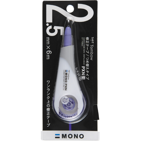 トンボ鉛筆【MONO】修正テープ　モノPXN　2.5mm　本体　CT-PXN2.5　1個