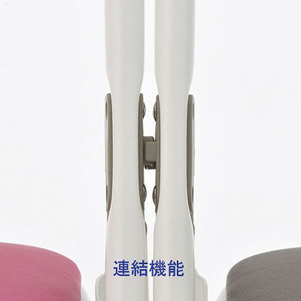 TOKIO 折りたたみイス ホワイトフレーム ビニールレザー 折りたたみ式 アイボリー 1脚 オリジナル 幅425mm パイプ椅子 折り畳みチェア