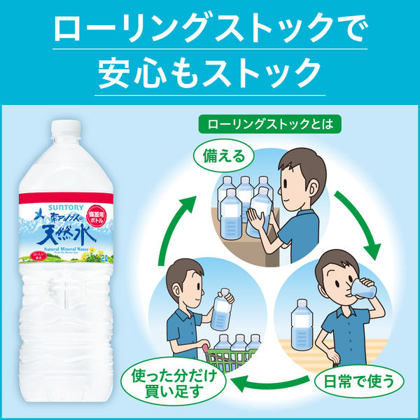 保存水】 サントリー サントリー 南アルプスの天然水 2L防災備蓄用