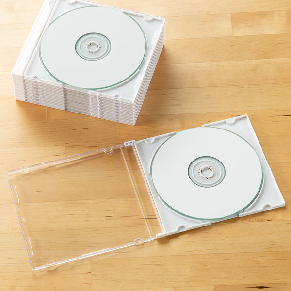 アスクルオリジナル データ用CD-R 印刷対応 10枚プラスチックケース CDR.PW10P.AS オリジナル - アスクル