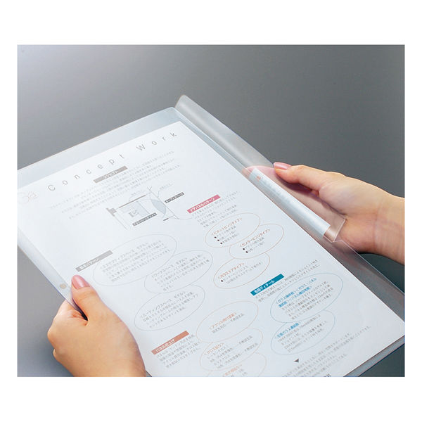 コクヨ クリヤーホルダー＜S-Filing＞ A4 2穴 フ-SF750TX3 1セット