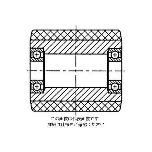 エスコ 85x80mm ローラー(パレットトラック用・ベアリング付) EA986RP