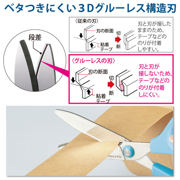 コクヨ はさみ サクサ<グルーレス刃> グリーン 緑 ハサ-P280G 1本 ...