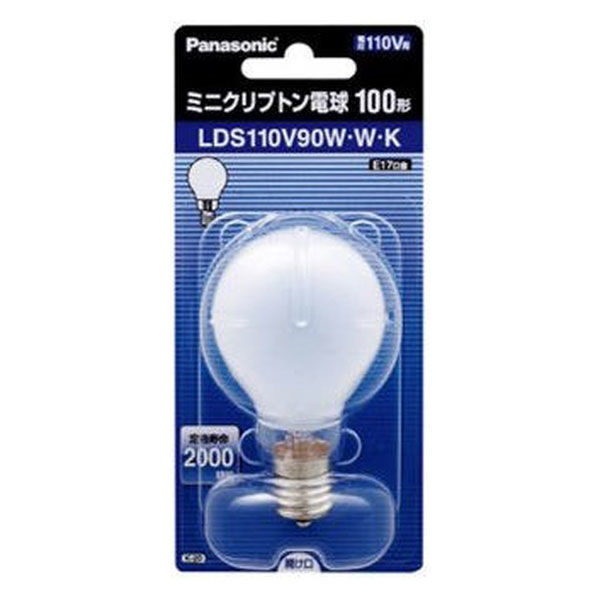 パナソニック ミニクリプトン電球 100W形 ホワイト/電球色 LDS110V90WWK 1個 - アスクル