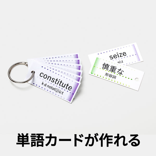 エーワン マルチカード単語帳カードタイプ 51163 A4判 - アスクル