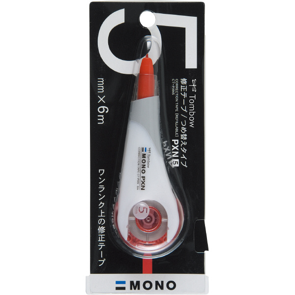 トンボ鉛筆【MONO】修正テープ モノPXN 本体 幅5mm×6m CT-PXN5 5個 