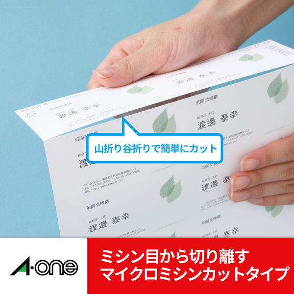 エーワン 手作りチケット5面半券付ブルー 51473 1袋(20シート