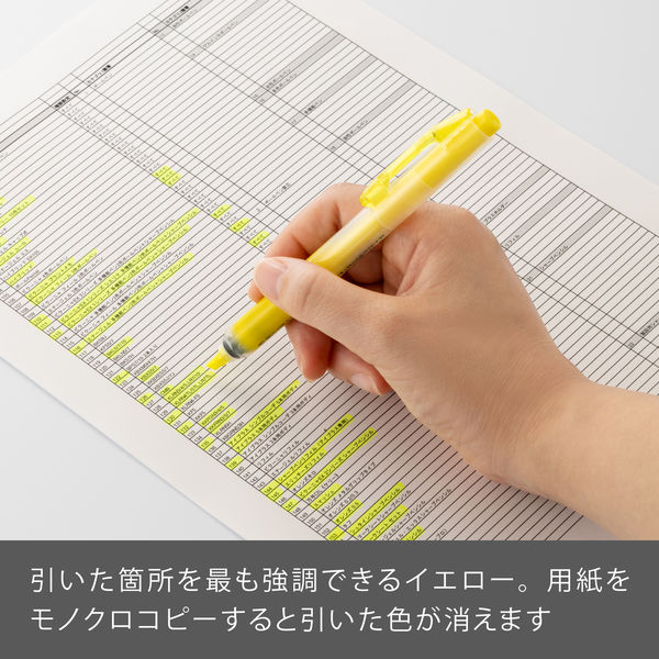 ぺんてる 蛍光ペン ノック式ハンディラインS イエロー SXNS15-G 1本