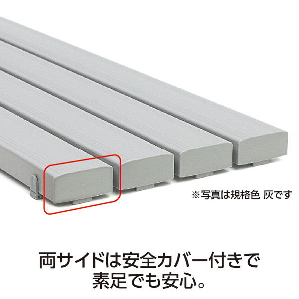 テラモト 抗菌安全スノコ 幅1800×奥行400mm ブルー 1台 - アスクル