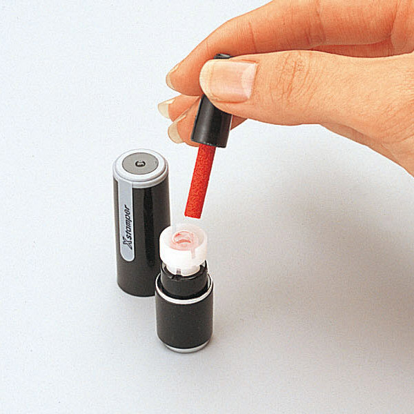 シャチハタ補充インク（カートリッジ）ネーム9用 XLR-9N 赤 2本（2本入×1パック）