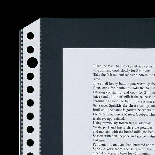 アスクル リング式ファイル用ポケット A4タテ 30穴 丈夫な穴で20枚収容 1セット(60枚) オリジナル - アスクル