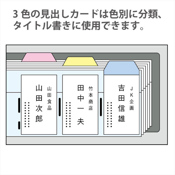 コクヨ 名刺ホルダー（替紙式） 2穴 縦入れ300名用 青 メイ-30B - アスクル